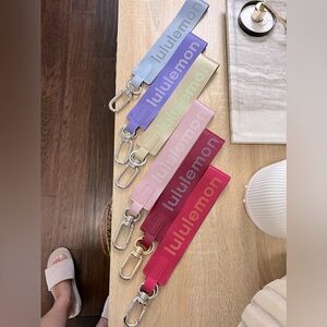 Set of Lululemon Never Lost Keychains